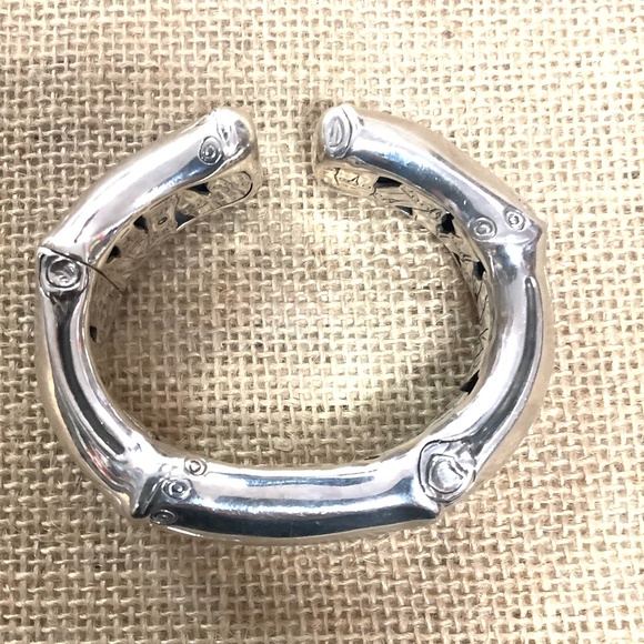 John Hardy Bamboo Silver Cuff Bracelet - Picture 4 of 4
